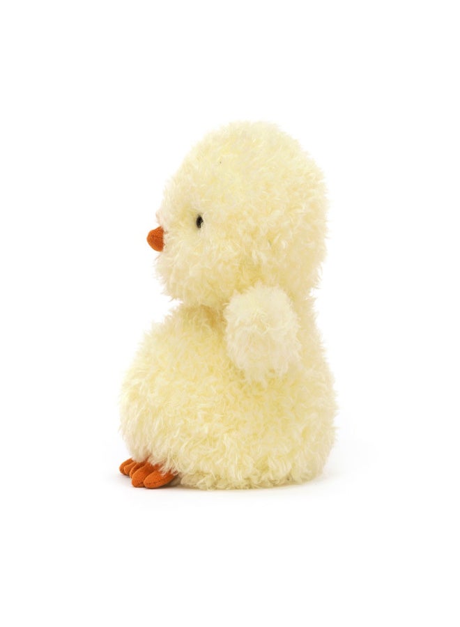 Jellycat دجاجة صغيرة محشوة – لعبة ناعمة مع أرجل كوردية، هدية عيد الحب لطيفة للأطفال والبالغين، مجموعة جليكات، 18 سم - Image 2